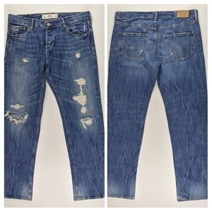 Hollister Boyfriend Jeans Destroyed Distressed